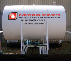 Boltz Electrical fuel tank. this is a back up for generators that are hired out.