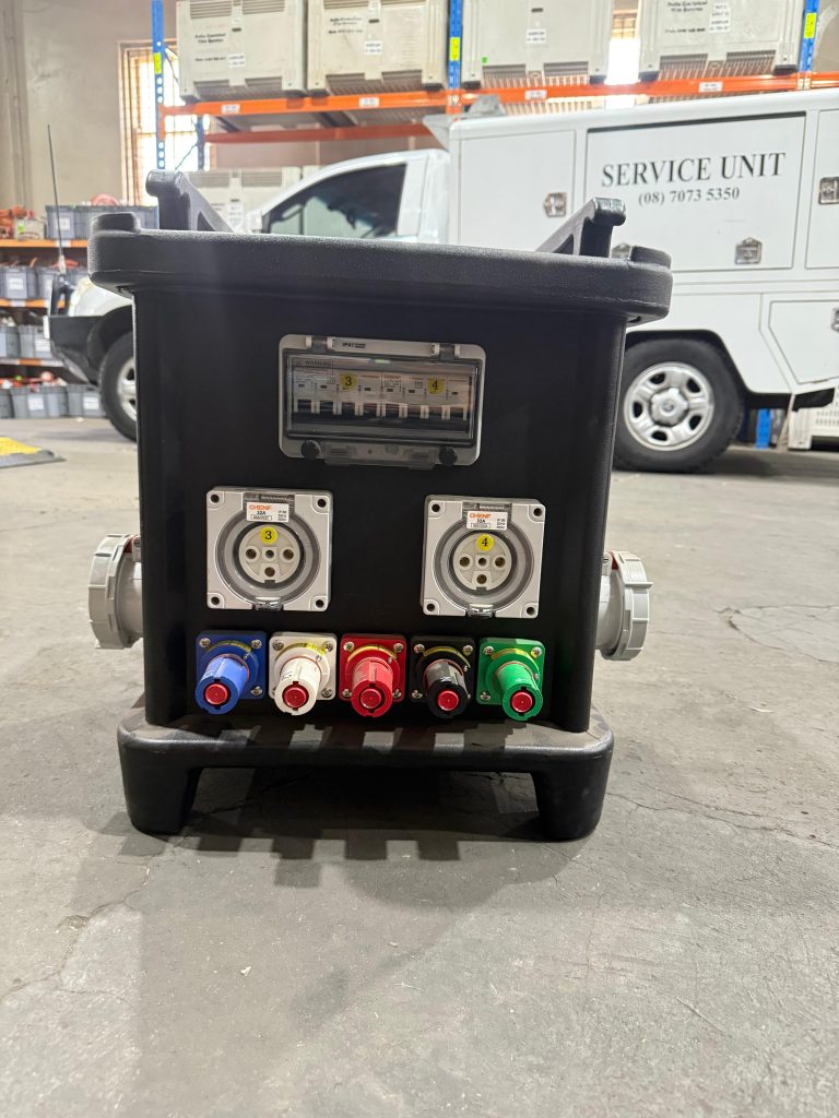 Distribution board for power distribution hire